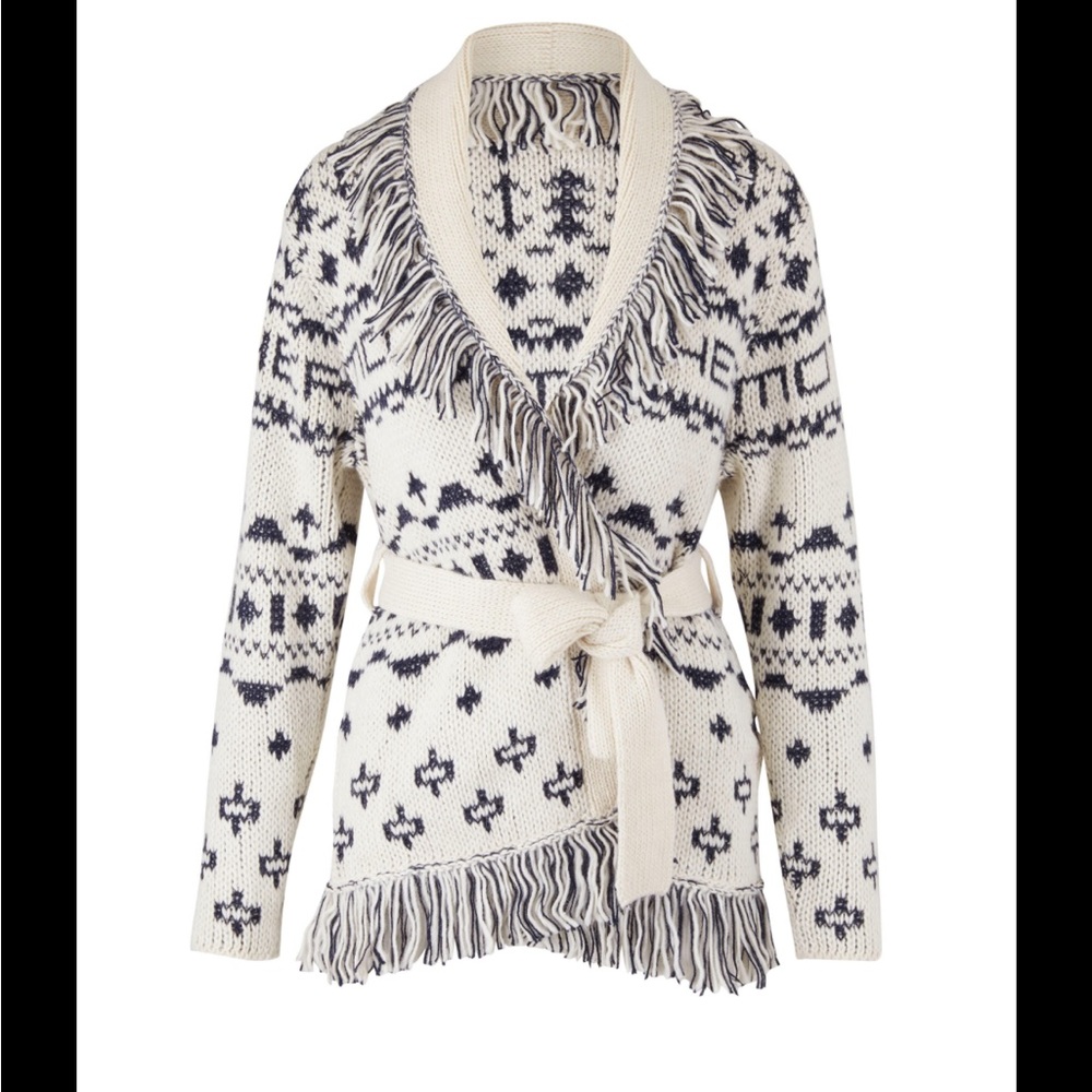 Mother long cardigan with belt